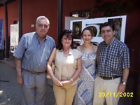 Carmen Garca Reus, a la que le cantamos un cumpeaos feliz, Mnica Nelson, Mario Olavarra y Osvaldo Jadue (39,119 bytes)